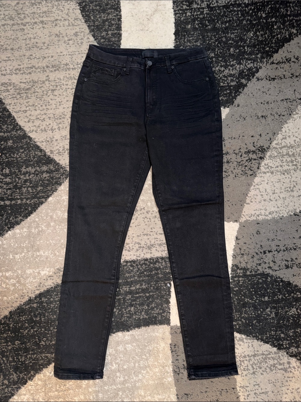 Buckle Black High-Rise Ankle Skinny Jeans